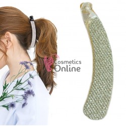 Accesoriu tip banana pentru prins parul din plastic PZS008MM - Transparent cu Model